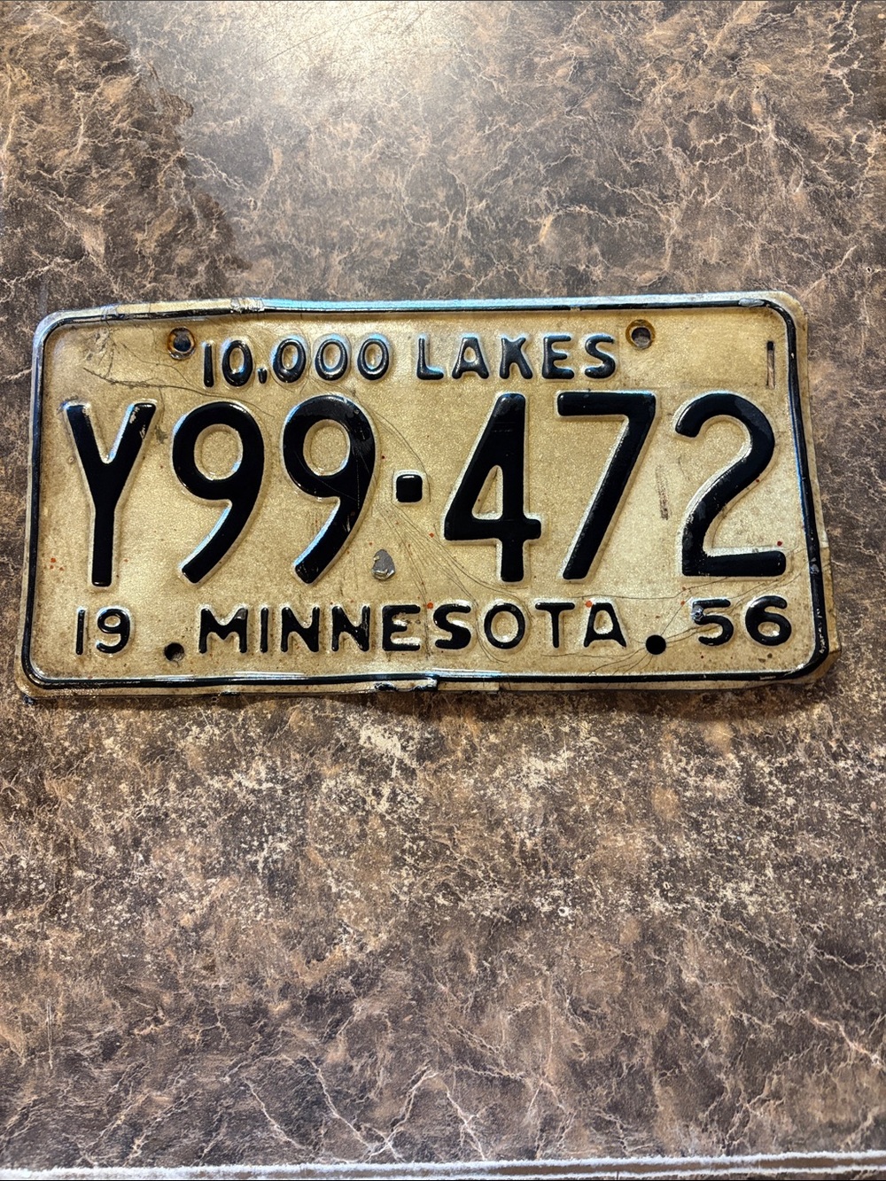 1956 Minnesota license plate